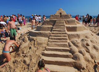 Gasp�sie �les-de-la-Madeleine : Concours de ch�teaux de sable des �les