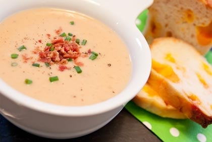 Potage automnal à la bière et au cheddar!